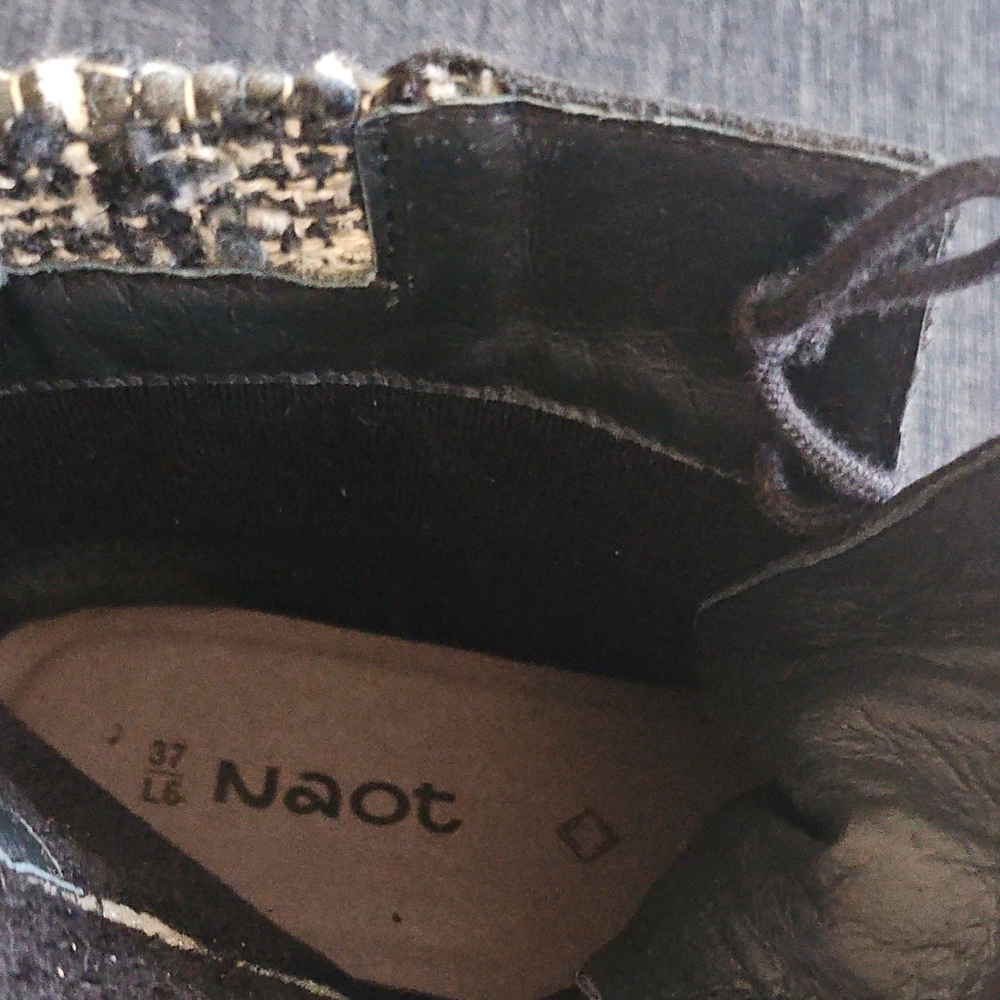 Naot Black Leather Shoes
